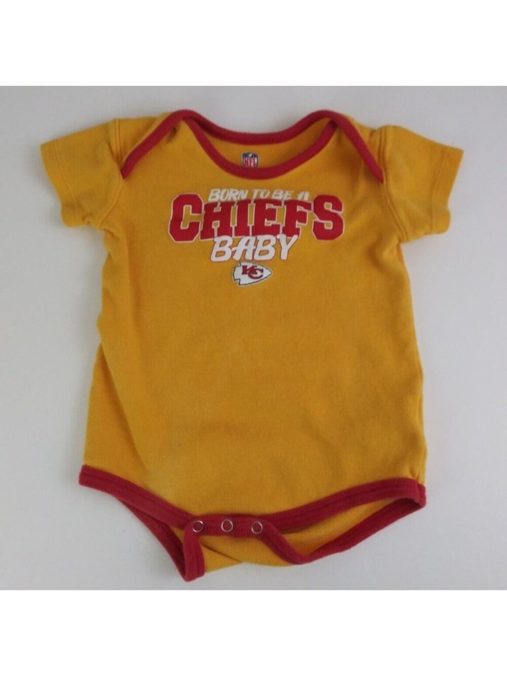 NFL Kansas City Chiefs Born To Be A Chiefs Baby Unisex Size 18M